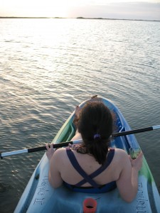 Em in the kayak