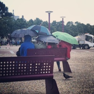 It rains a lot in The Netherlands. 