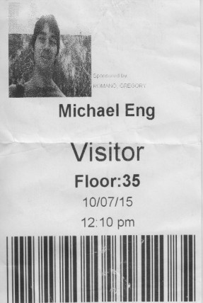 Visitor badge