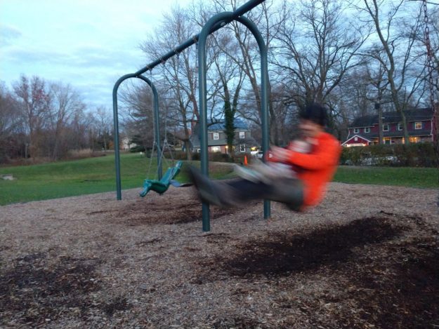 Mike and Myron swinging